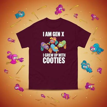 "I Am Gen X – I Grew Up With Cooties" Retro Nostalgia Tee