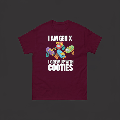 "I Am Gen X – I Grew Up With Cooties" Retro Nostalgia Tee